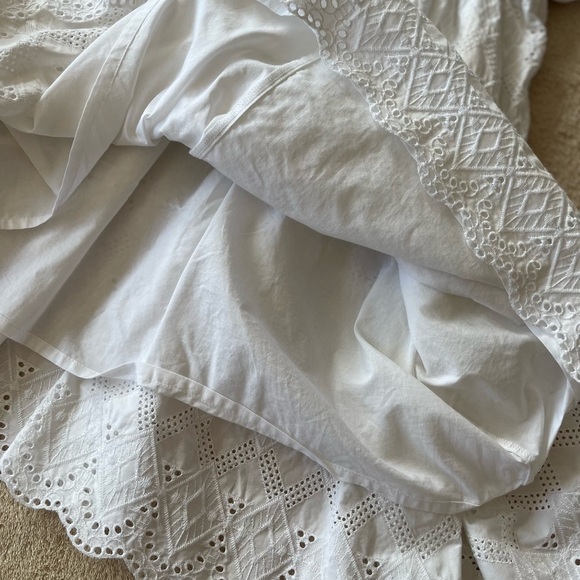 NWOT Hudson North White Eyelet Embroidered Cotton Dress M - Picture 8 of 11